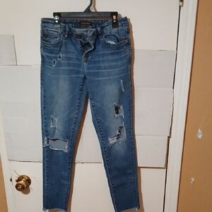 Dear John Distressed Blue Skinny Jeans
